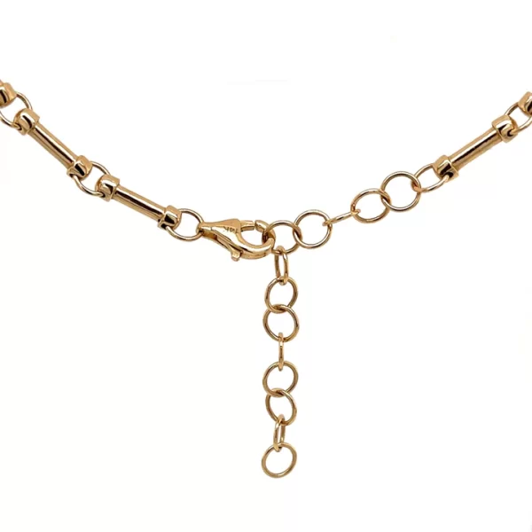 14k solid gold annex bar chain