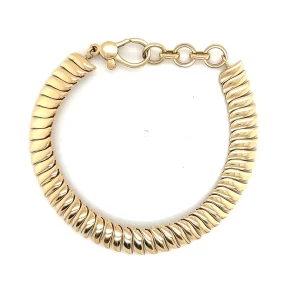 Curvy Gold Bangle