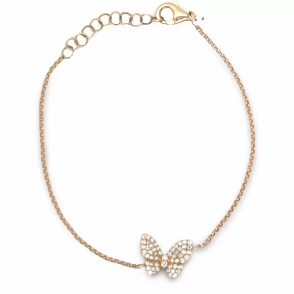 Diamond Bracelet With Butterfly