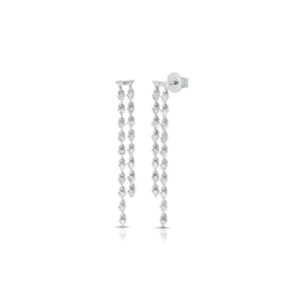 double diamond drop earrings earrings