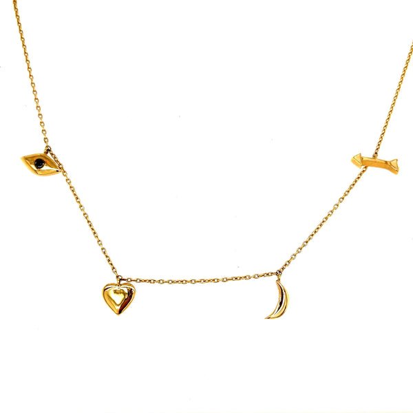 gold love necklace