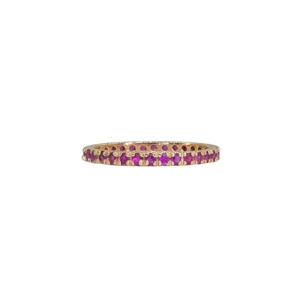 multi color stacking eternity bands gold precious gemstones