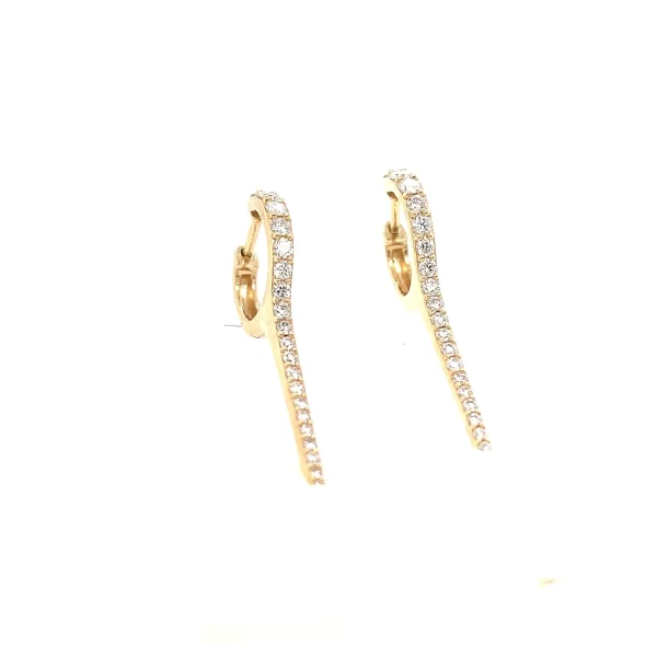 spike diamond earring